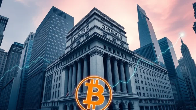 A vibrant image symbolizing Parataxis Capital's significant SPAC deal and NYSE listing, bridging traditional finance with digital asset management.