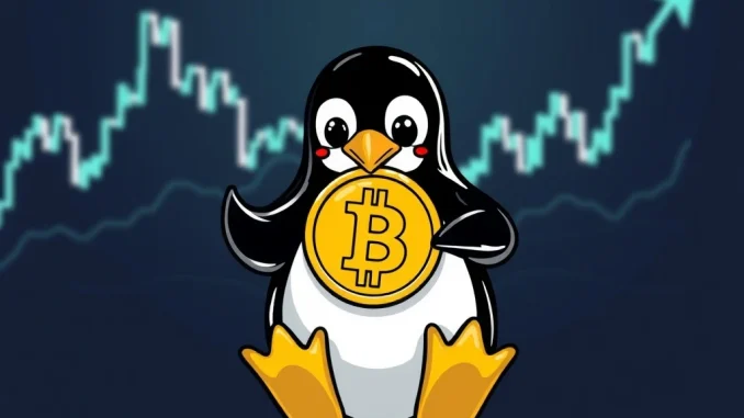 PENGU token showing bullish recovery signals with technical indicators