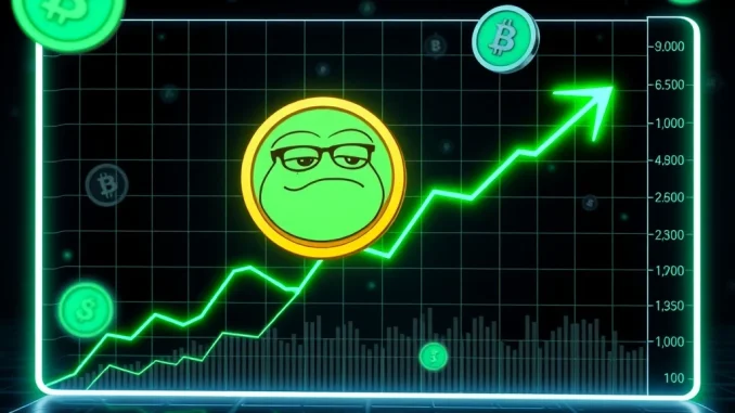 Pepe meme coin price surge technical analysis chart