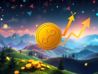 PEPETO coin soaring, symbolizing explosive presale growth and high returns, drawing parallels to XRP's market journey.