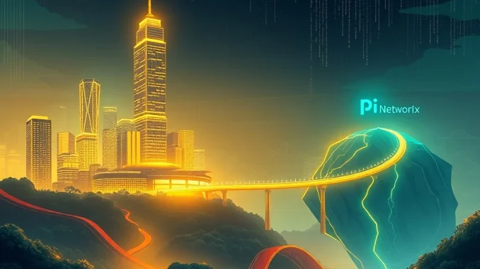 Pi Network Coin: Unlisted Tokens Unleash Revolutionary Crypto Market Disruption Visualizing the disruptive potential of **Pi Network Coin** and other **unlisted crypto tokens** challenging established exchanges.