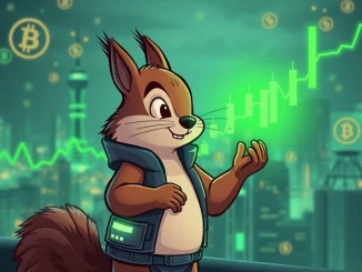 Peanut the Squirrel (PNUTUSDT) token's bullish breakout on a crypto chart, symbolizing market growth and trading opportunities.