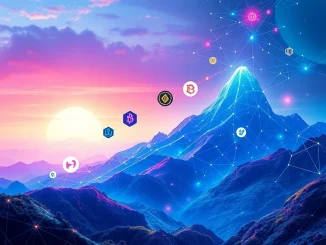 Charts and symbols representing the astonishing surge of Polkadot and other top altcoins like BlockDAG and Uniswap.