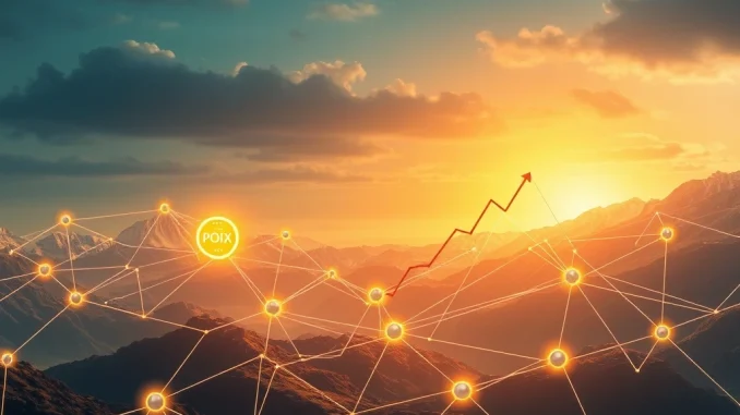 Explosive POLYX Gains: Polymesh Network Unleashes Transformative Upgrades and DAO Governance Visualizing the transformative impact of Polymesh network upgrades and the POLYX price surge, with elements symbolizing decentralized governance and ecosystem growth.