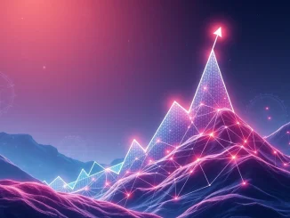 A vibrant chart illustrating PORTO crypto's explosive price surge, fueled by new blockchain partnerships and a innovative DeFi platform.