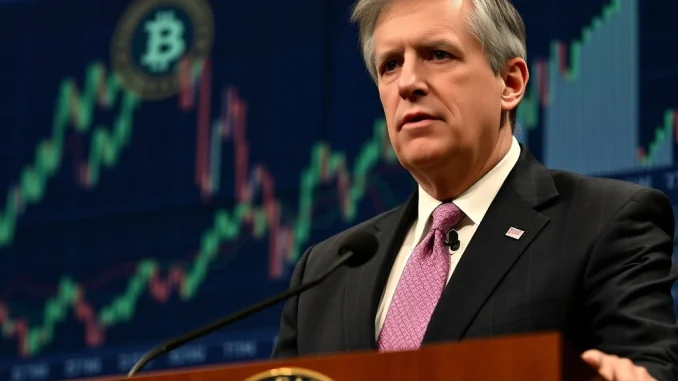 Jerome Powell discusses careful Fed policy adjustments amid a stable job market, impacting the cryptocurrency market.