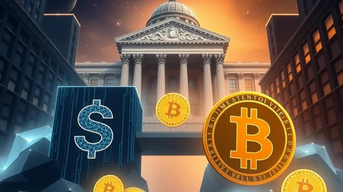 Visualizing the ProCap BTC and Columbus Circle merger, highlighting the pivotal institutional Bitcoin integration under SEC oversight.