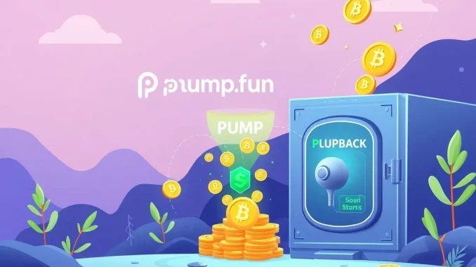 Pump.fun Initiates Pivotal First PUMP Token Buyback An abstract depiction of Pump.fun's PUMP token buyback, illustrating a strategic move to enhance token value and stability.