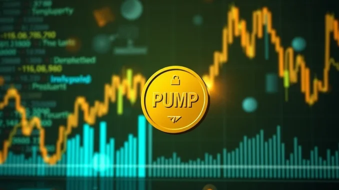 Pump.fun PUMP Token Plummets: Alarming Price Drop Amid Incentive Program Speculation A visual depicting the Pump.fun PUMP token's price plummeting, symbolizing market uncertainty surrounding a new crypto incentive program.