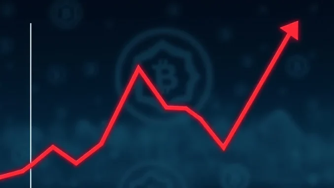 A chart depicting the sharp 23% ICO plunge of the Pump.fun token, illustrating the risks of speculative crypto investments.
