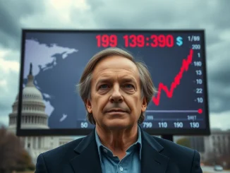 Ray Dalio discusses the critical US national debt and potential economic collapse during a financial conference.