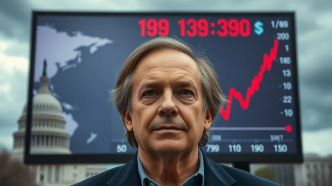 Ray Dalio discusses the critical US national debt and potential economic collapse during a financial conference.