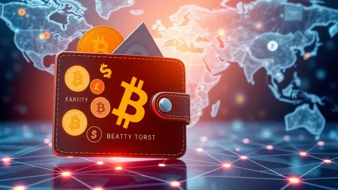 Remittix Presale Triumph: $17M Raised as Web3 Wallet Beta Nears A visual representation of the Remittix Web3 Wallet facilitating seamless crypto-to-fiat transactions globally, highlighting its presale success.