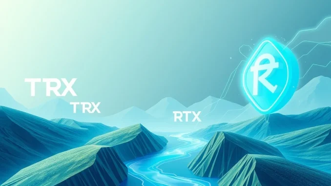 A visual metaphor of Tron (TRX) investors shifting capital towards Remittix (RTX), symbolizing the move to low-fee transactions and DeFi payments.