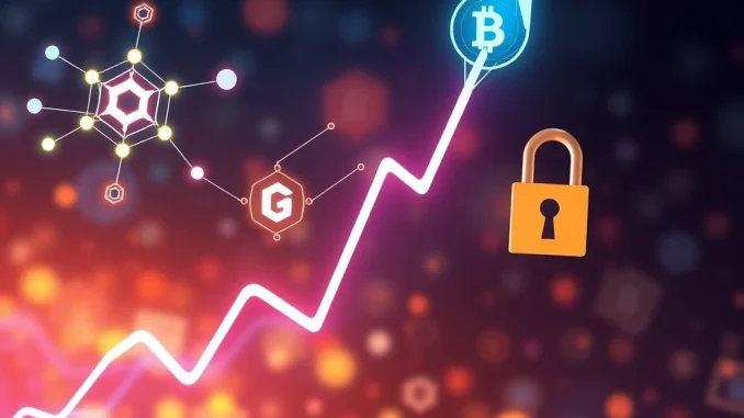 A visual representation of RESOLV crypto's explosive growth, highlighting its integration within the DeFi ecosystem and secure blockchain technology.
