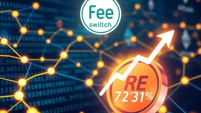 A visual representation of Resolv Protocol's innovative fee-switch mechanism impacting the RESOLV token, relevant to Bitcoin News Today.