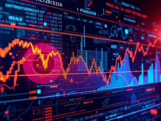 An abstract depiction of RESOLV token's price chart showing a sharp drop and potential recovery, symbolizing crypto market volatility and strategic shifts.