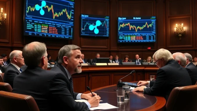 Ripple CEO Brad Garlinghouse testifying on crypto legislation before the U.S. Senate