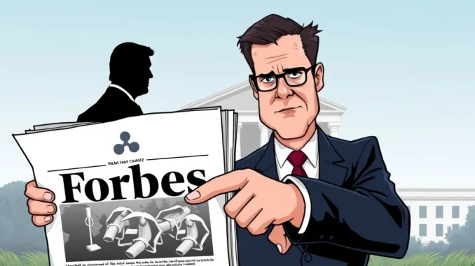 Ripple CTO David Schwartz challenging the Forbes defense of Sam Bankman-Fried, emphasizing crypto accountability.