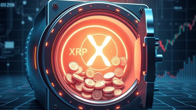 Ripple's XRP escrow unlock with stable price impact on blockchain network