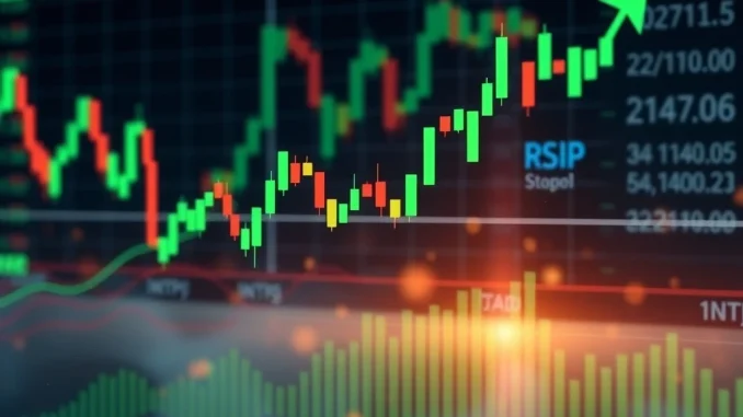 A vibrant chart showing Ripple XRP's recent explosive bullish breakout with key technical indicators highlighted, signifying strong market momentum.