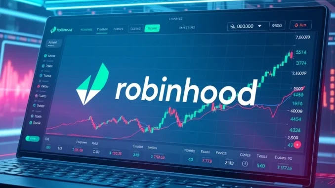 Robinhood's new tokenized stocks and crypto staking services on a digital trading platform