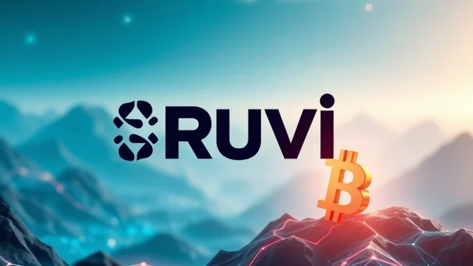 A visual comparison highlighting Ruvi AI's explosive crypto presale growth potential against BNB, with AI and blockchain elements.