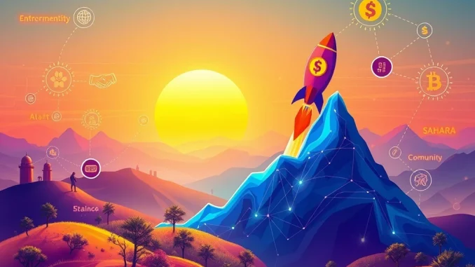 SAHARA's Explosive +582.69% Cryptocurrency Surge: Unpacking Strategic Growth & Community Power Chart showing SAHARA's explosive cryptocurrency surge, driven by strategic partnerships and community growth.