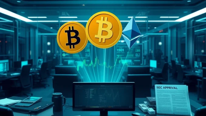 SEC approves in-kind redemptions for Bitcoin and Ethereum ETFs, boosting institutional efficiency.