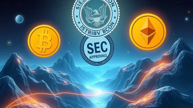 SEC approves in-kind mechanism for Bitcoin and Ethereum ETPs, enhancing efficiency.