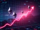 SharpLink Gaming's strategic Ethereum purchases are reflected in a rising financial chart, indicating a significant crypto investment.