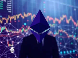 Illustrates institutional Ethereum adoption through SharpLink's strategic move, symbolizing traditional finance embracing blockchain.