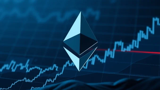 SharpLink Gaming's strategic ETH investment, symbolized by Ethereum logo on a financial chart, indicating significant crypto portfolio growth.