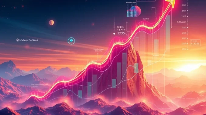 Shell Crypto Token Explodes: A Phenomenal 797% Surge Fueled by Strategic Reorganization Visualizing the dramatic 797% Shell crypto token surge, this image conveys renewed investor confidence from strategic reorganization efforts.