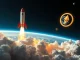 Shift4 Payments enables crypto transactions for Blue Origin space flights, symbolizing a new era of digital currency use in space travel.