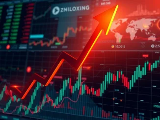 A dynamic chart illustrating the dramatic SLF price surge, highlighting the high cryptocurrency volatility.
