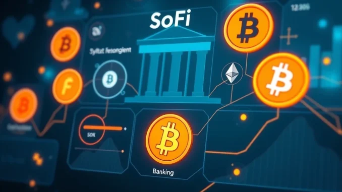 SoFi crypto ecosystem integrating banking and digital assets for staking and stablecoin services
