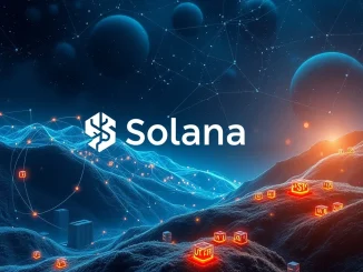 Visual representation of Solana AI technology merging with blockchain, highlighting the transformative acquisition by Hold Me Ltd.