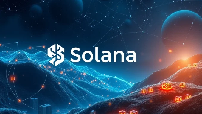 Visual representation of Solana AI technology merging with blockchain, highlighting the transformative acquisition by Hold Me Ltd.