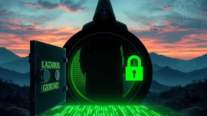 Visualizing the urgent CoinDCX crypto hack by Lazarus Group, emphasizing robust Solana security measures that protected user funds.