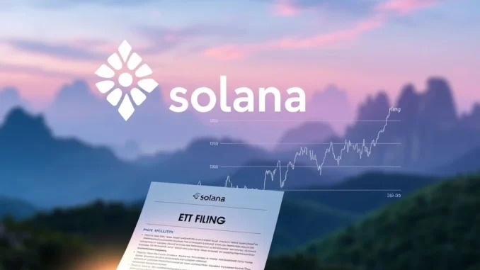 Solana price drop and 21Shares ETF filing in cryptocurrency market