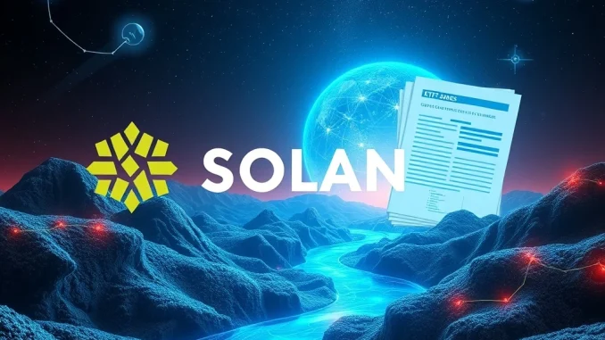 Solana ETF filing by Cboe for Invesco Galaxy with blockchain backdrop