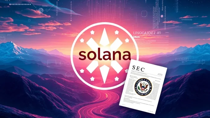 Solana ETP approval process with SEC regulatory documents