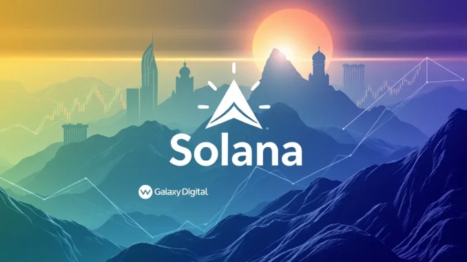 Depiction of a significant Solana investment fund, symbolizing the $1 billion capital raise by Galaxy, Jump, and Multicoin for SOL purchase.