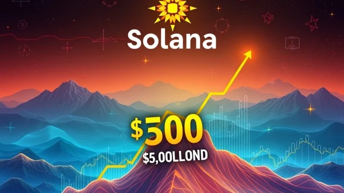 Solana (SOL) logo triumphantly rising, symbolizing its reclaimed $100 billion market cap and strong SOL price surge.