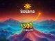 Solana (SOL) logo triumphantly rising, symbolizing its reclaimed $100 billion market cap and strong SOL price surge.
