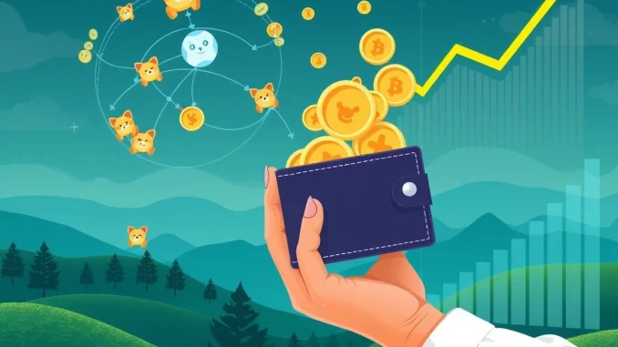 A visual representation of Solana meme tokens being bought back by a platform, symbolizing market strength and ecosystem growth fueled by LetsBONK's strategy.