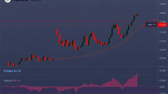 Solana Name Service FIDAUSDT price chart showing bearish trend and key support levels