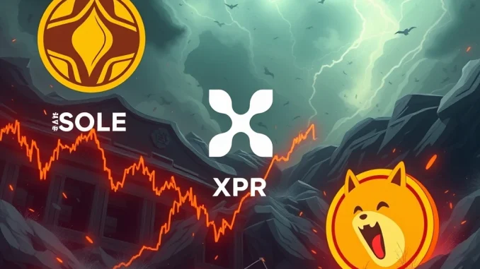 Solana news today shows altcoins plunging amid market volatility and liquidations.