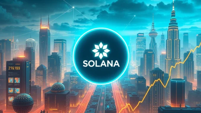 Solana ecosystem growth with hackathon and Visa/Shopify partnerships driving price breakout
